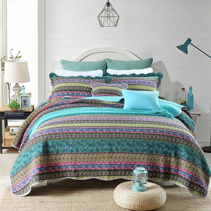Ophelia 3 Pc Light Weight Quilted Comforter Set - Multiple Options