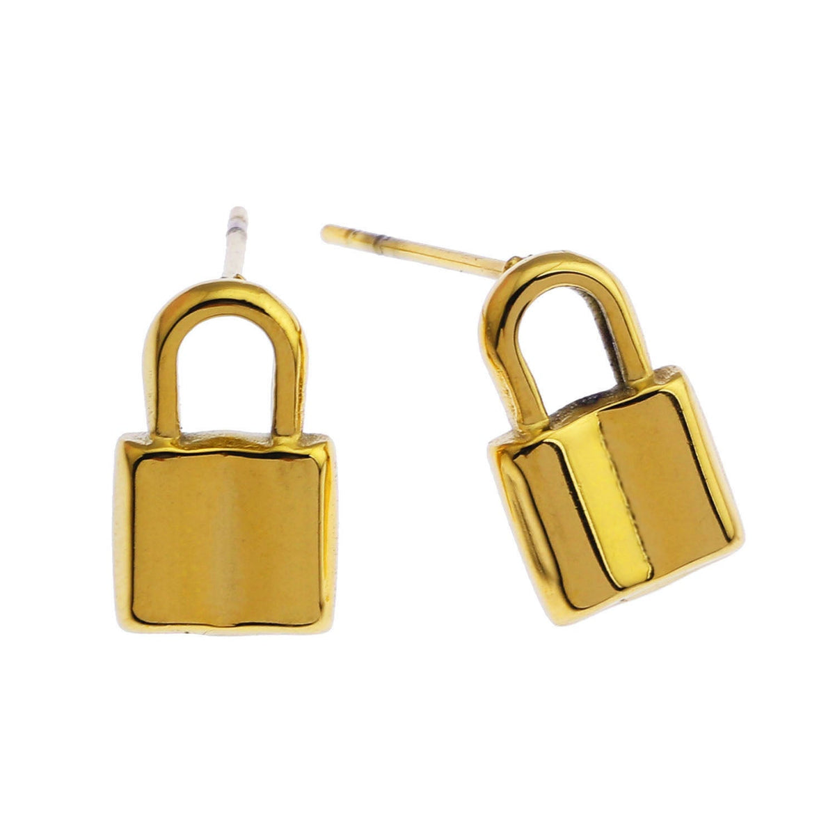 JUNI Mini Padlock Stud Earrings