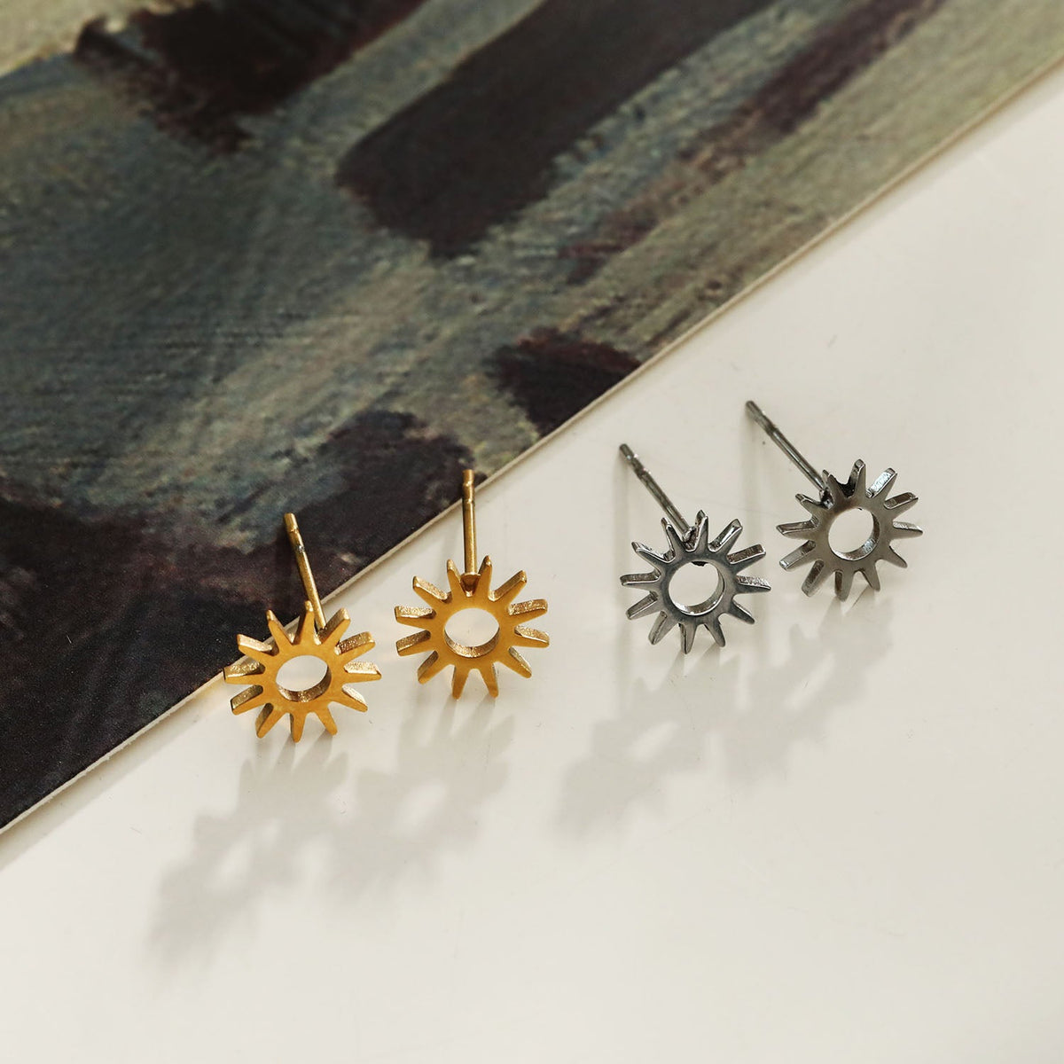 Style EDLA: 'Starry Night' Stud Earrings Gold
