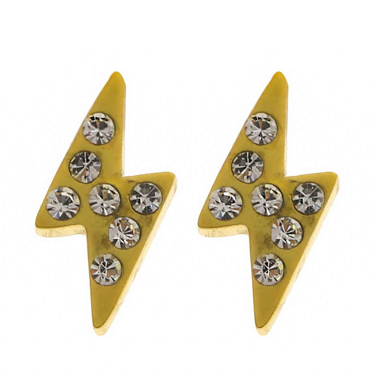 ANNELI 'Zig-Zag' Zirconia Stud Earrings
