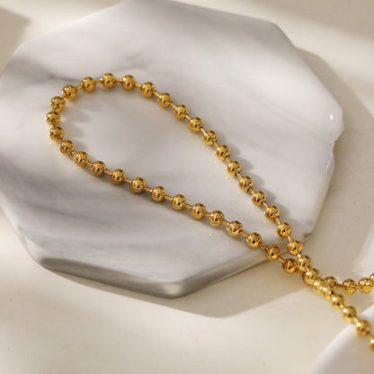 BROXLOV Gold: Ball-Chain Daily Wear Chain Necklace