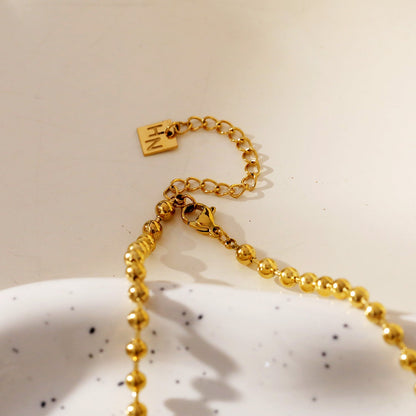 BROXLOV Gold: Ball-Chain Daily Wear Chain Necklace