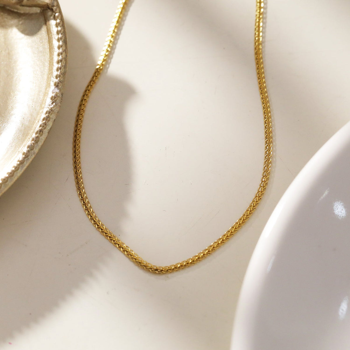 JOSEPHA Gold: Mini Textured Dainty Chain