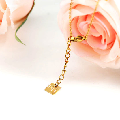 EFFIE Square Beads Gold Bracelet
