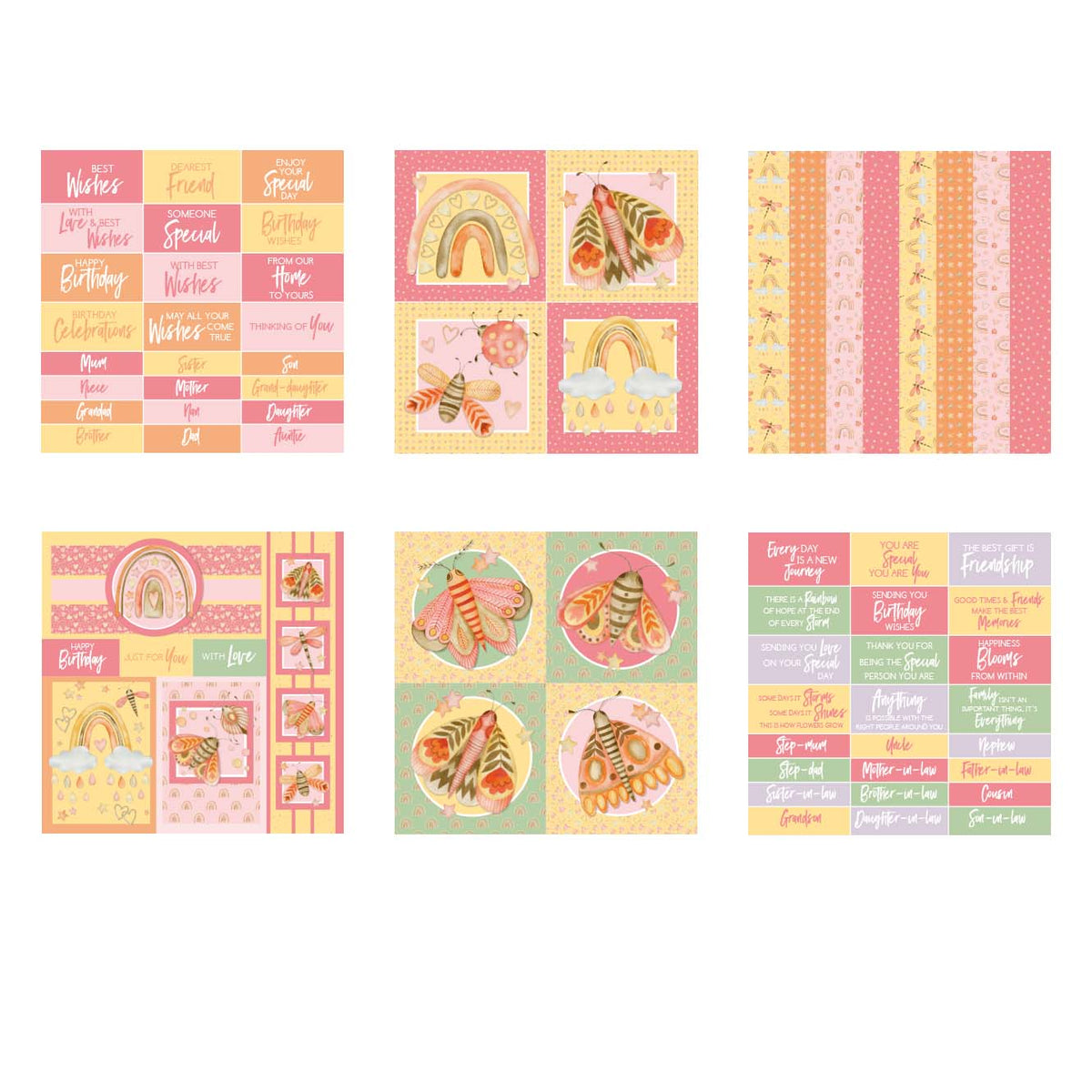 The Paper Boutique Perfect Partners - Fancy Flutters 8 in x 8 in Embellishments