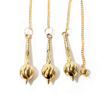Golden Brass Gada Pendulum - 3 Pack