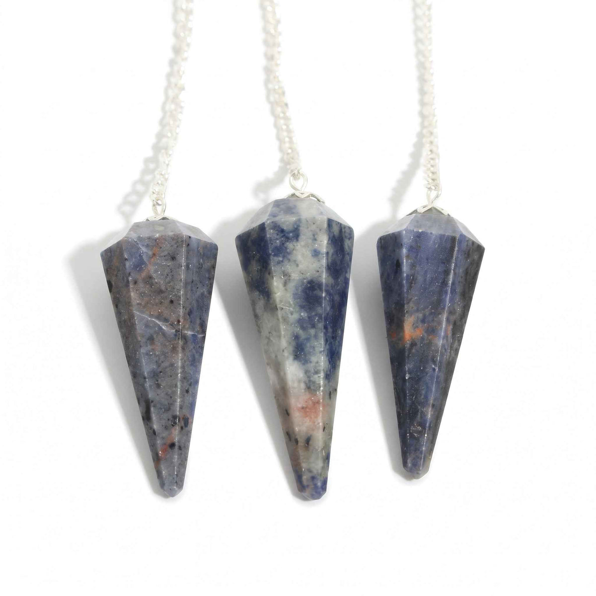 Sodalite Pendulum 6 Facet & Bead - 3 Pack
