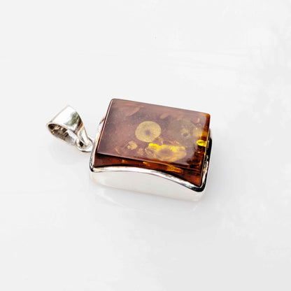 Phaethon Pendant | Sterling Silver Baltic Amber | Tears of the Sun