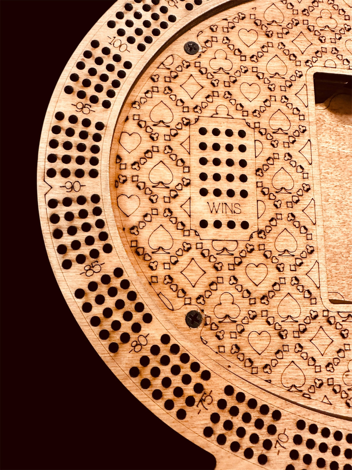 Personalized 4-Track Cribbage Board – Handcrafted, Custom Engraved & Stand-Up Display