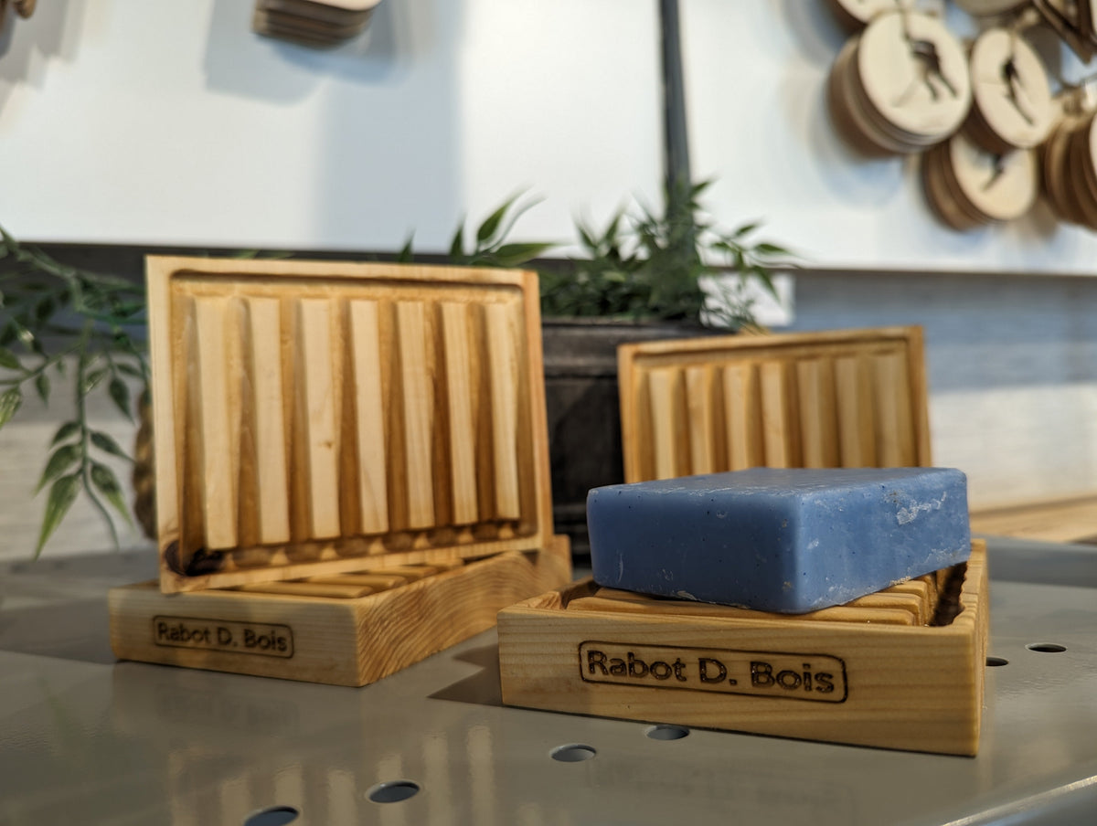 Porte-savon en bois le “D-Coulé"
