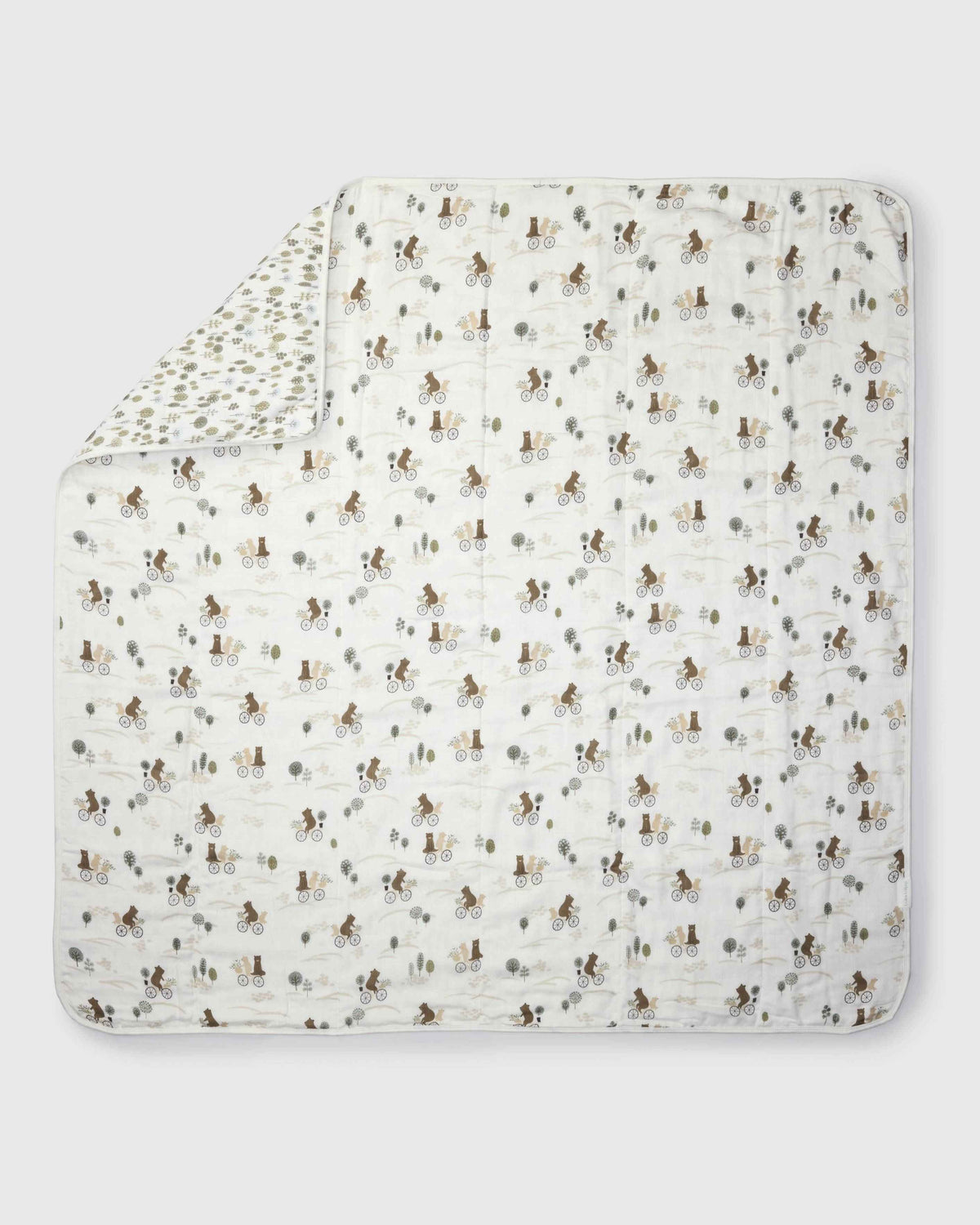 Muslin Quilt - Bears on Bikes