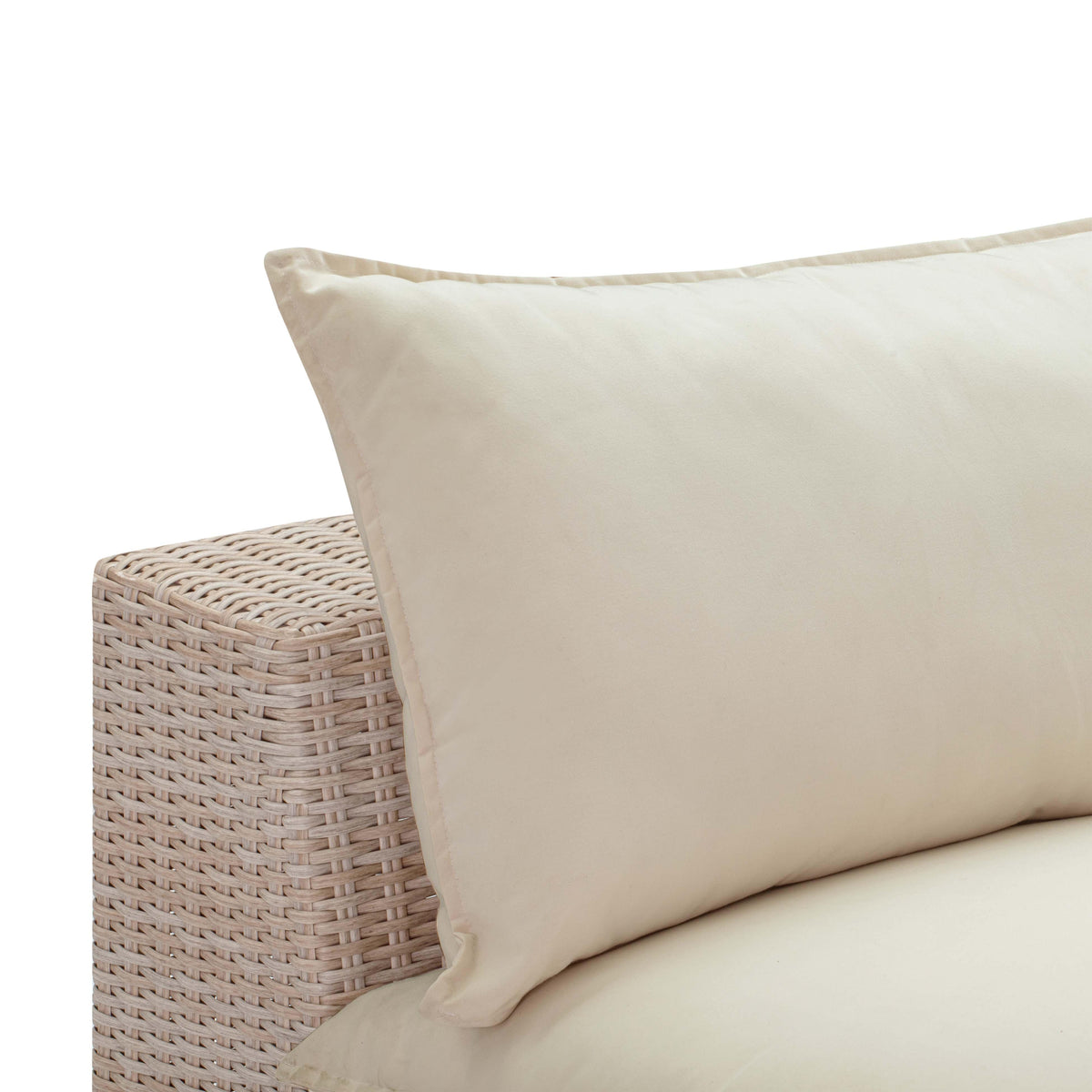 Sunbay Outdoor Natural Wicker Armless & Corner Chairs - Beige