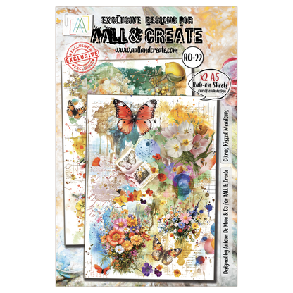AALL and Create - A5 Rub-Ons - Citrus Kissed Meadows