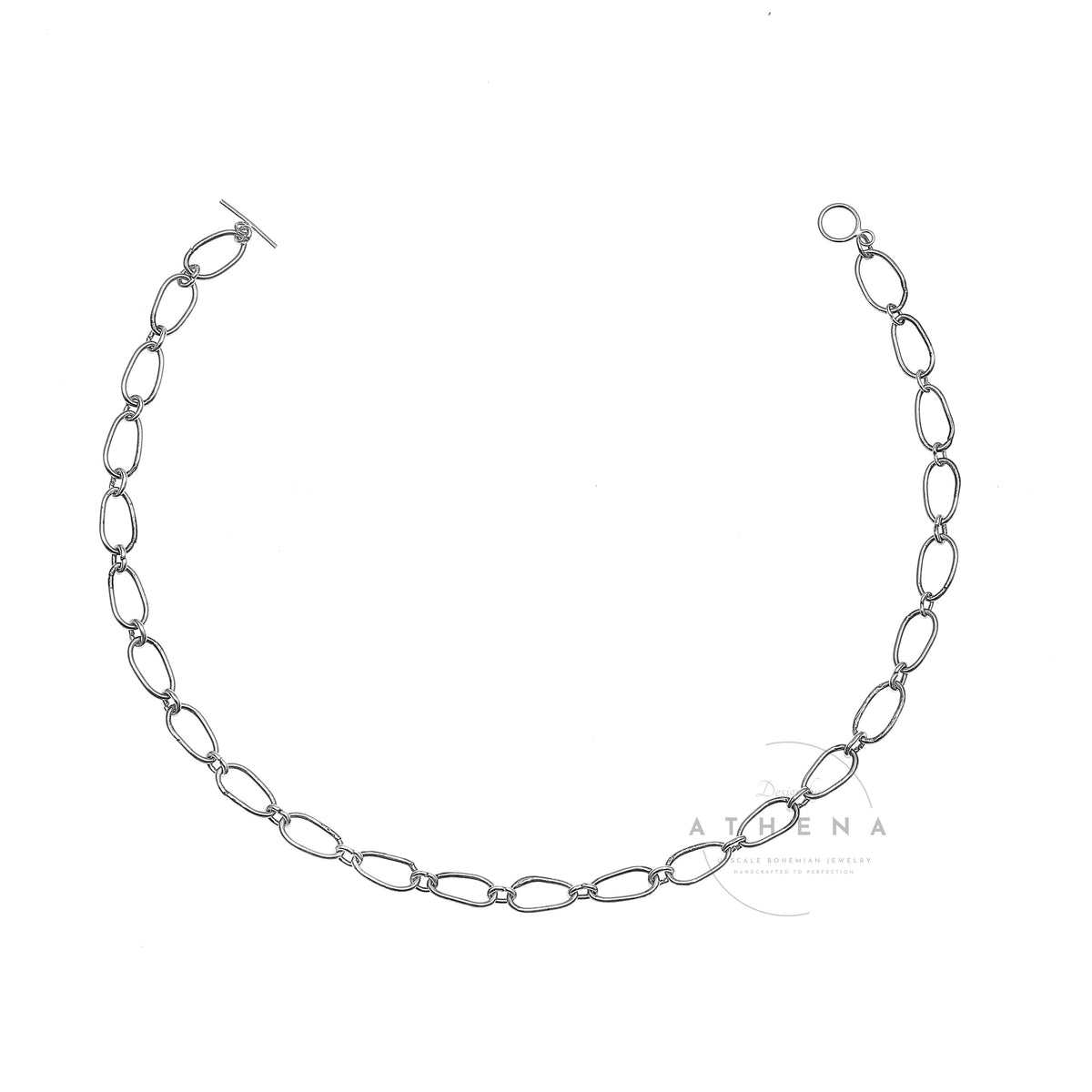 Radiant Linkage Necklace — Sterling Silver