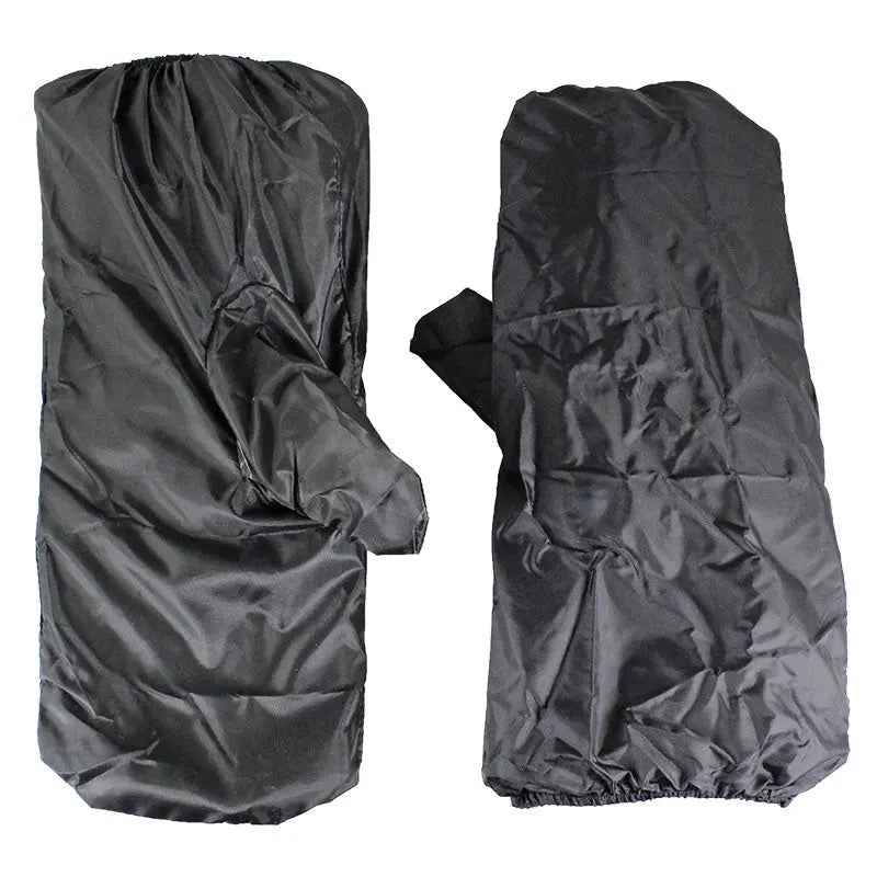 Open Road Men's Leather Motorcycle Gloves w/ Rain Cover