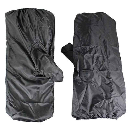 Open Road Men's Leather Motorcycle Gloves w/ Rain Cover