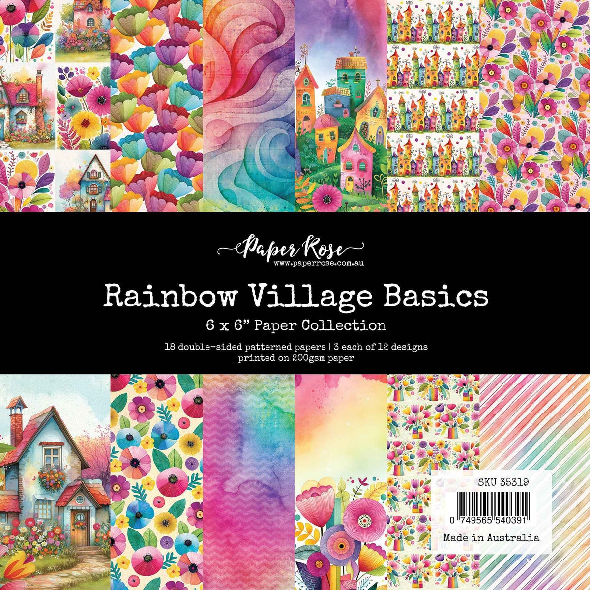 Rainbow Village Basics 6x6 Paper Collection 35319