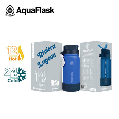 AquaFlask Kids FlipSip 414mL (14oz) Water Bottles