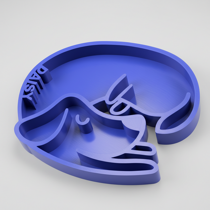 Personalized Pet Puzzle Feeder Bowl | Dog Shaped