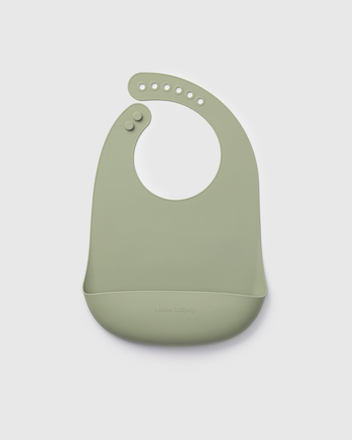 Silicone Bib - Silver Sage