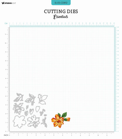 SL Cutting Dies Layered - Hibiscus Essentials 13 PC