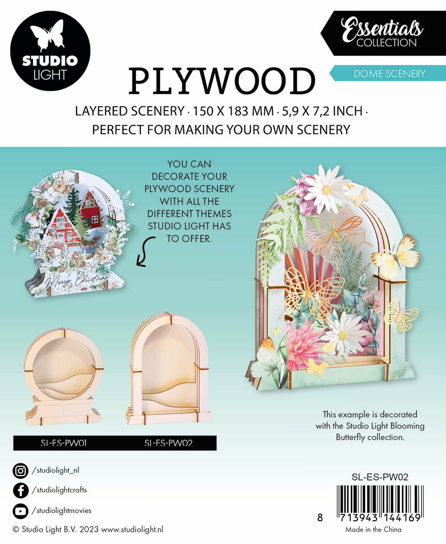 SL Plywood Dome Scenery Essentials 150x183x12mm 9 PC nr.02
