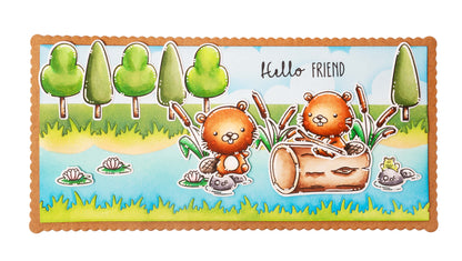 SL Stamp & Cutting Die Forest friends Sweet Stories 152x220x3mm 17 PC nr.75