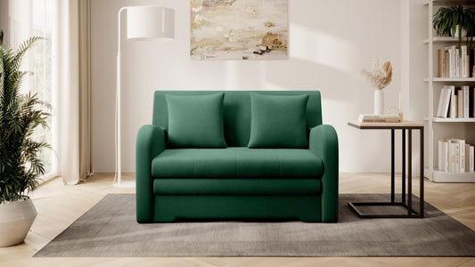 Ario Condo Style 2 Seater Storage Sleeper Sofa - Green