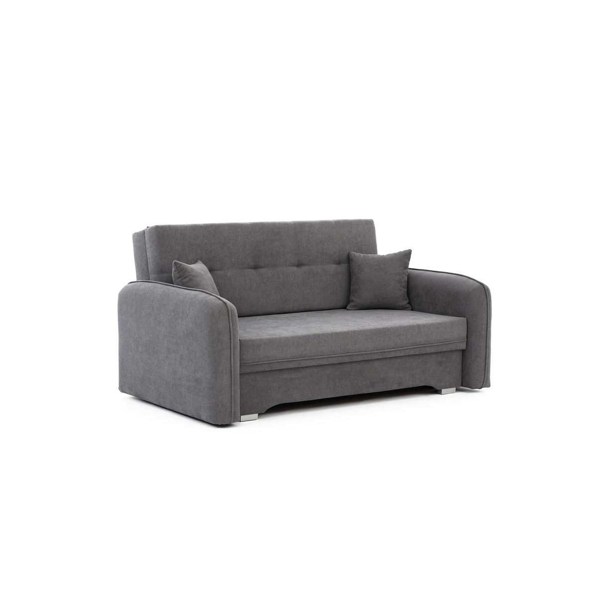Laine Condo Style 2 Seater Storage Sleeper Sofa - Medium Grey