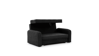 Laine Condo Style 2 Seater Storage Sleeper Sofa - Black