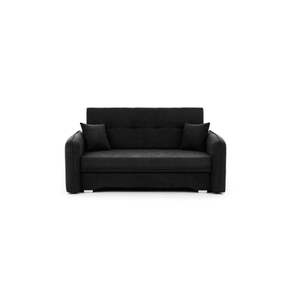 Laine Condo Style 2 Seater Storage Sleeper Sofa - Black
