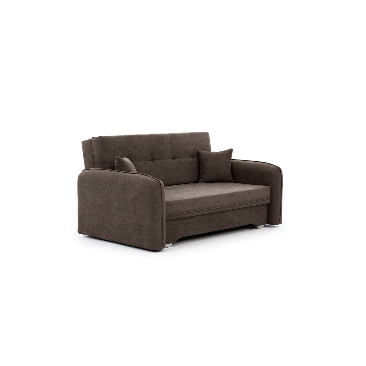 Laine Condo Style 2 Seater Storage Sleeper Sofa - Brown