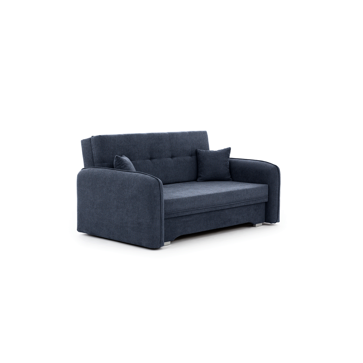 Laine Condo Style 2 Seater Storage Sleeper Sofa - Navy Blue