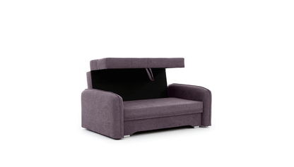 Laine Condo Style 2 Seater Storage Sleeper Sofa - Plum Purple