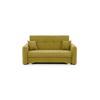 Laine Condo Style 2 Seater Storage Sleeper Sofa - Mustard