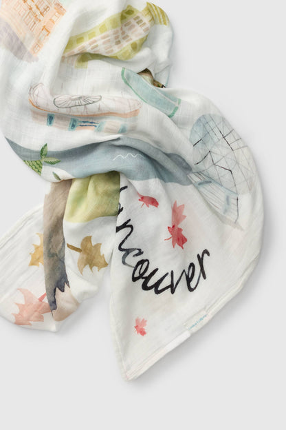 Baby Muslin Swaddle in Tanboocel® Bamboo Viscose - Vancouver