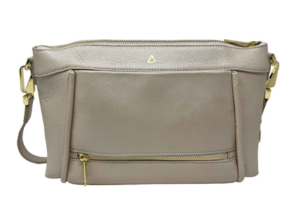 Sac à bandoulière en Cuir, Champagne | Elena