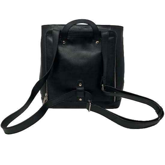 Sac à dos en cuir Antivol noir | Lore