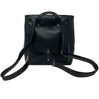 Sac à dos en cuir Antivol noir | Lore