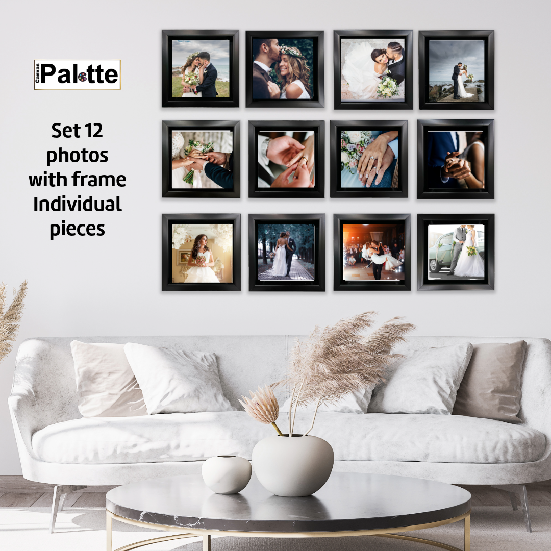 Canvas Print-Set of 12 Framed Square