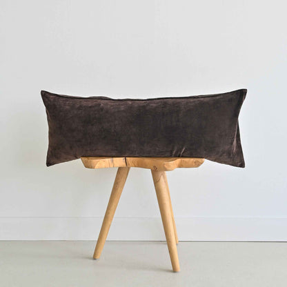 VELVET - HOTEL COLLECTION CHOCOLATE LUMBAR