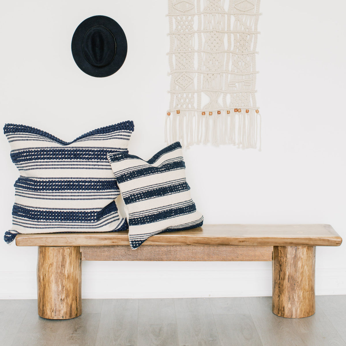 COTTON CANVAS - NAVY RIPPLE EURO