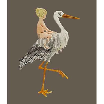 Joy! Crafts Die - Baby And Stork