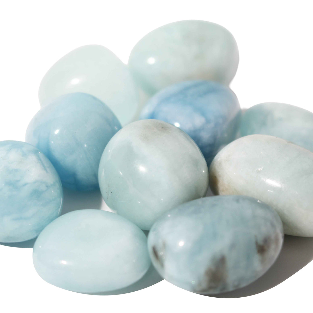 Aquamarine A Tumbled Stones