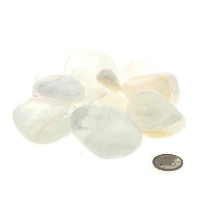 Aragonite White Tumbled Stones