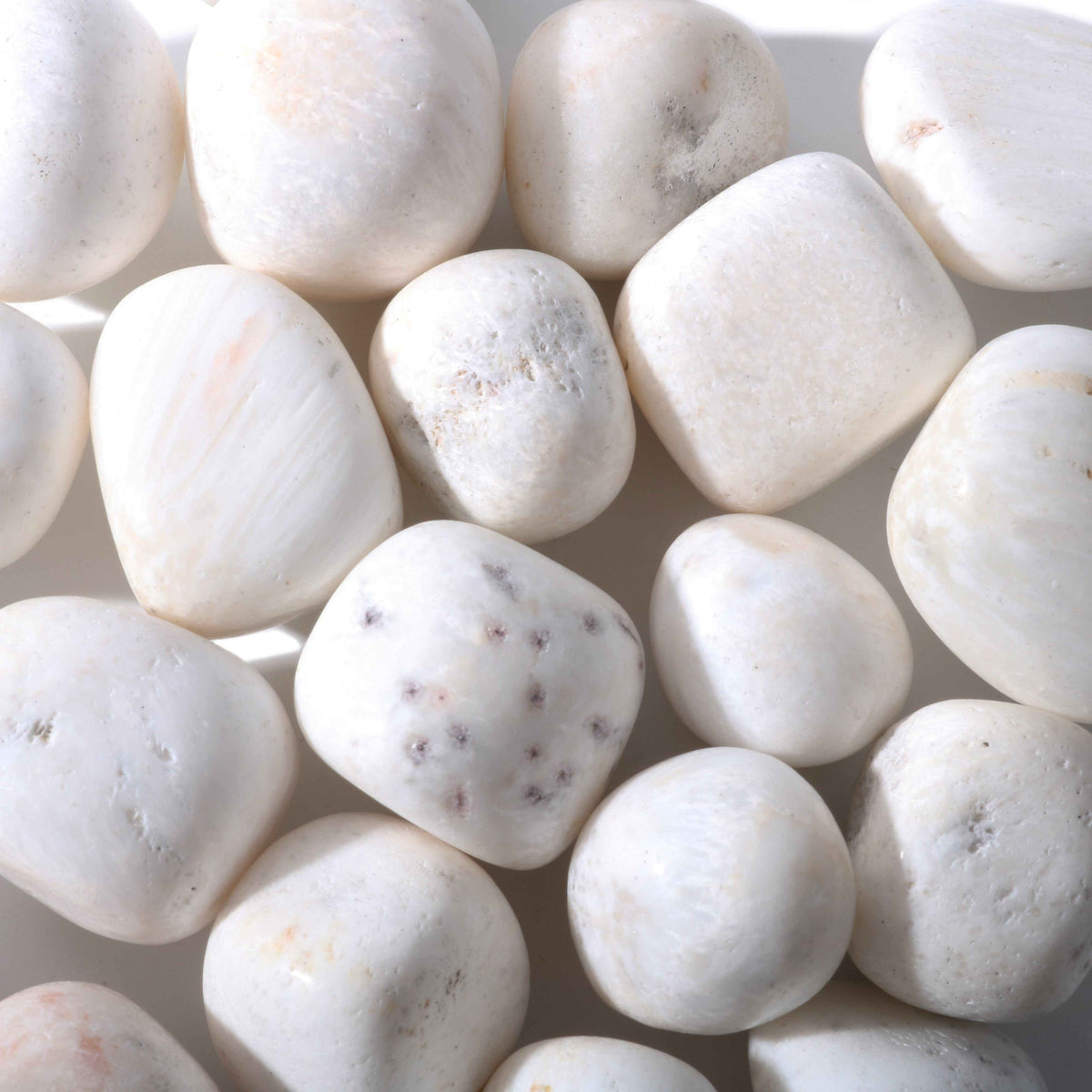 Scolecite Tumbled Stones - India
