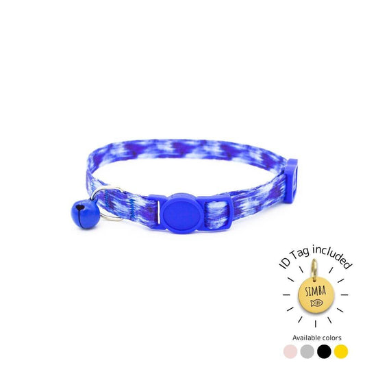 Cat Collar Breakaway - Tie-dye Designs with ID Tag