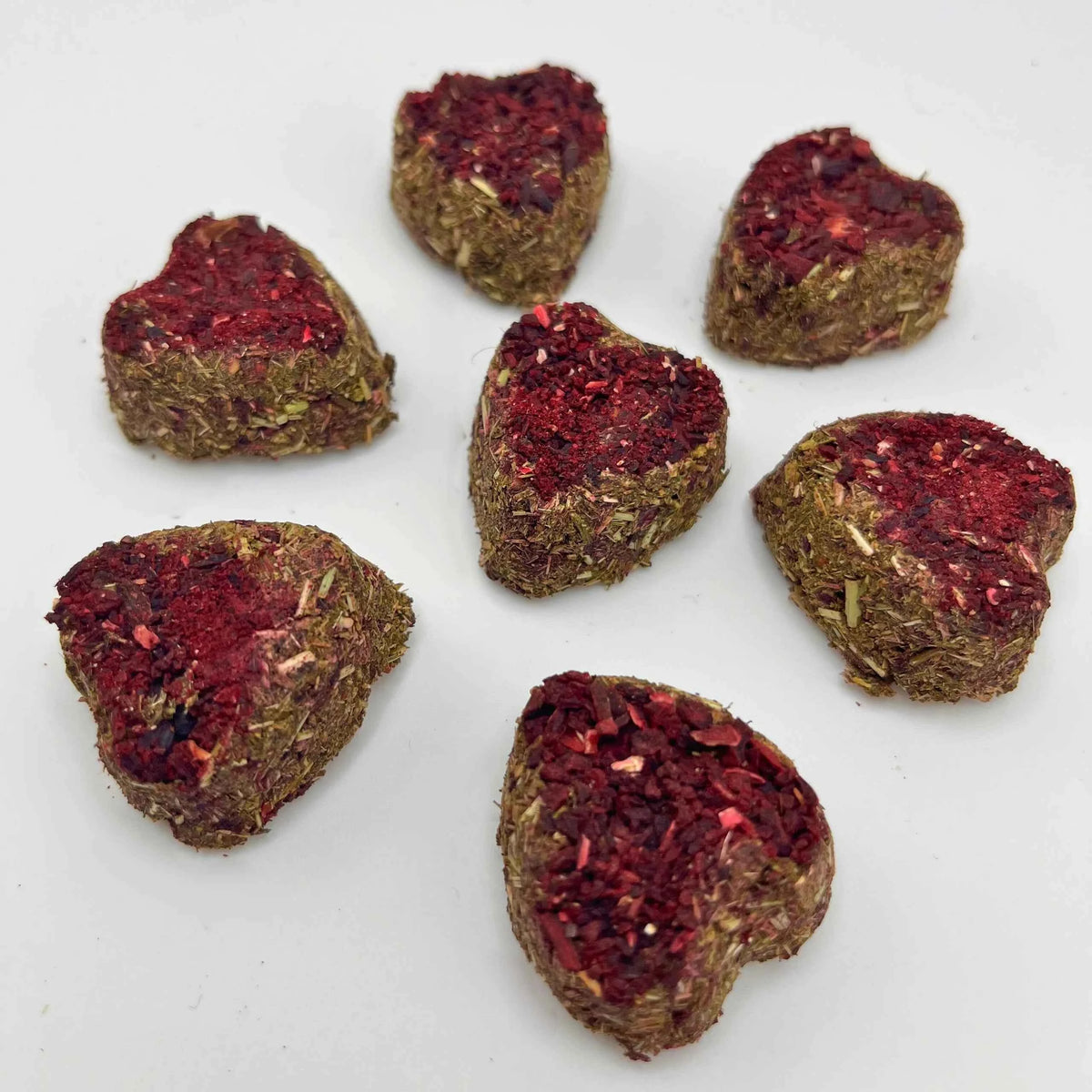 Hibiscus-Beetroot Hay Hearts