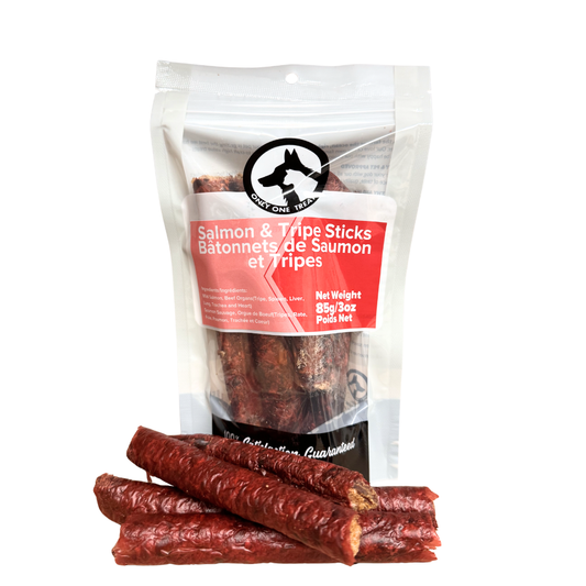 Salmon & Beef Tripe Sticks 85g