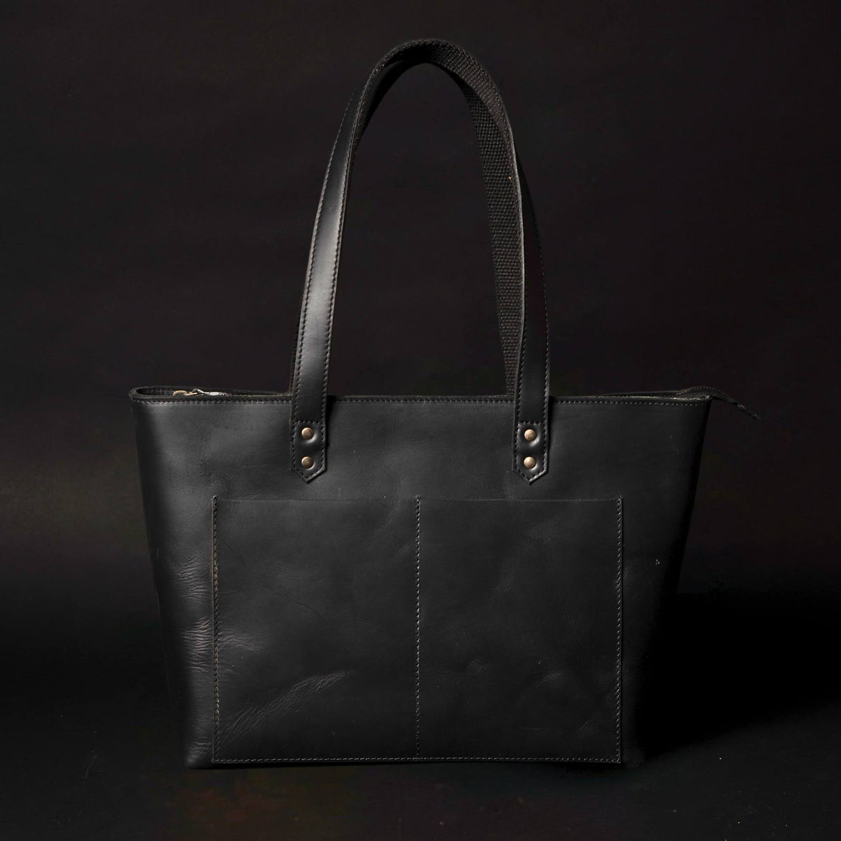 Classic Brown Leather Tote Bag